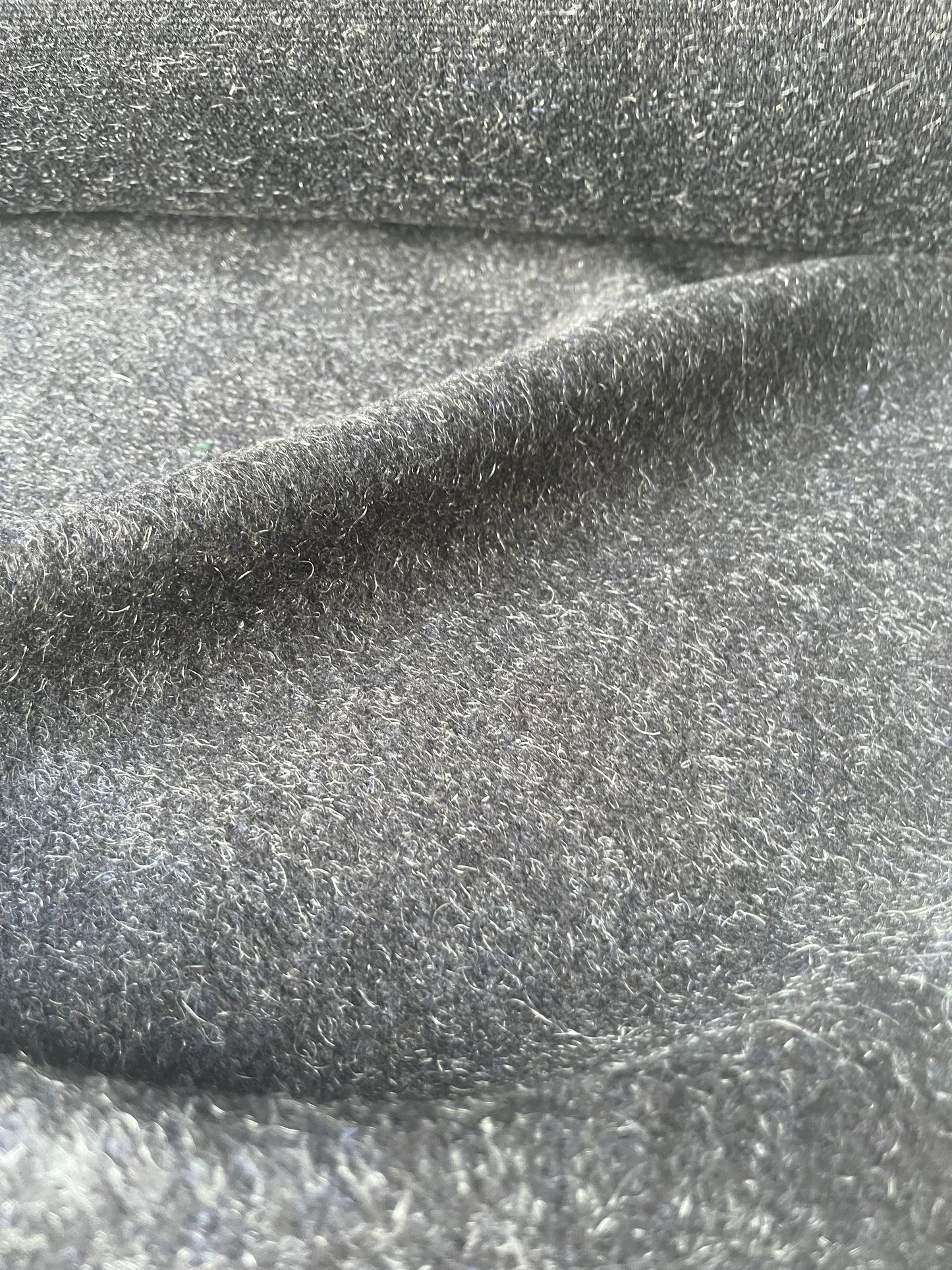 ROSALIE 029 Wool mohair coat fabric anthracite grey