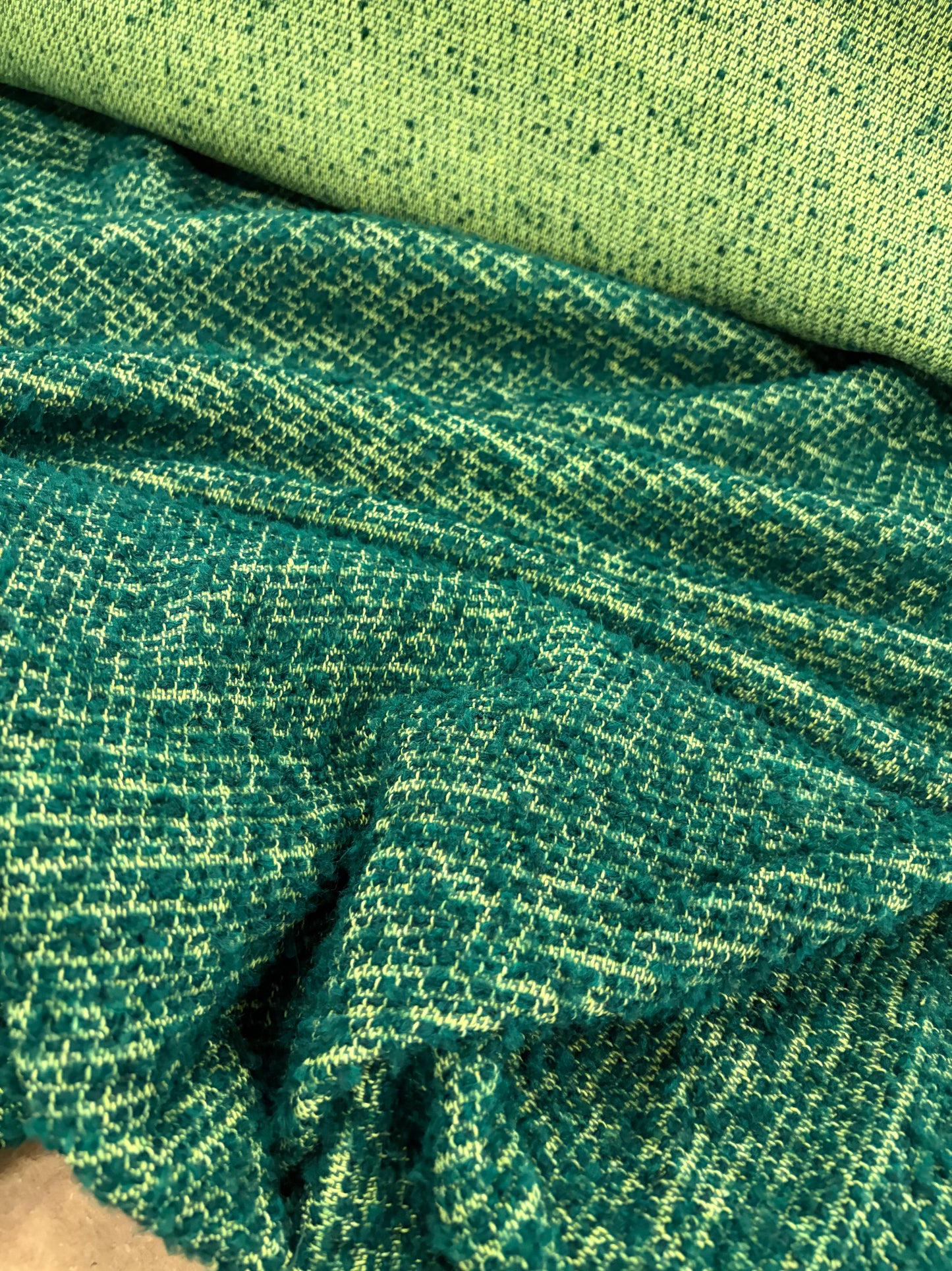 XENA 032 tweed bouclette green