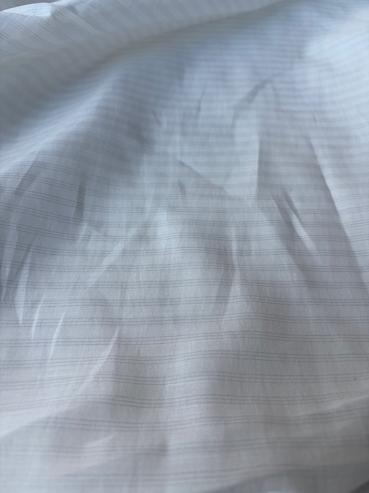 MIA 006 white transparent viscose/silk stripes