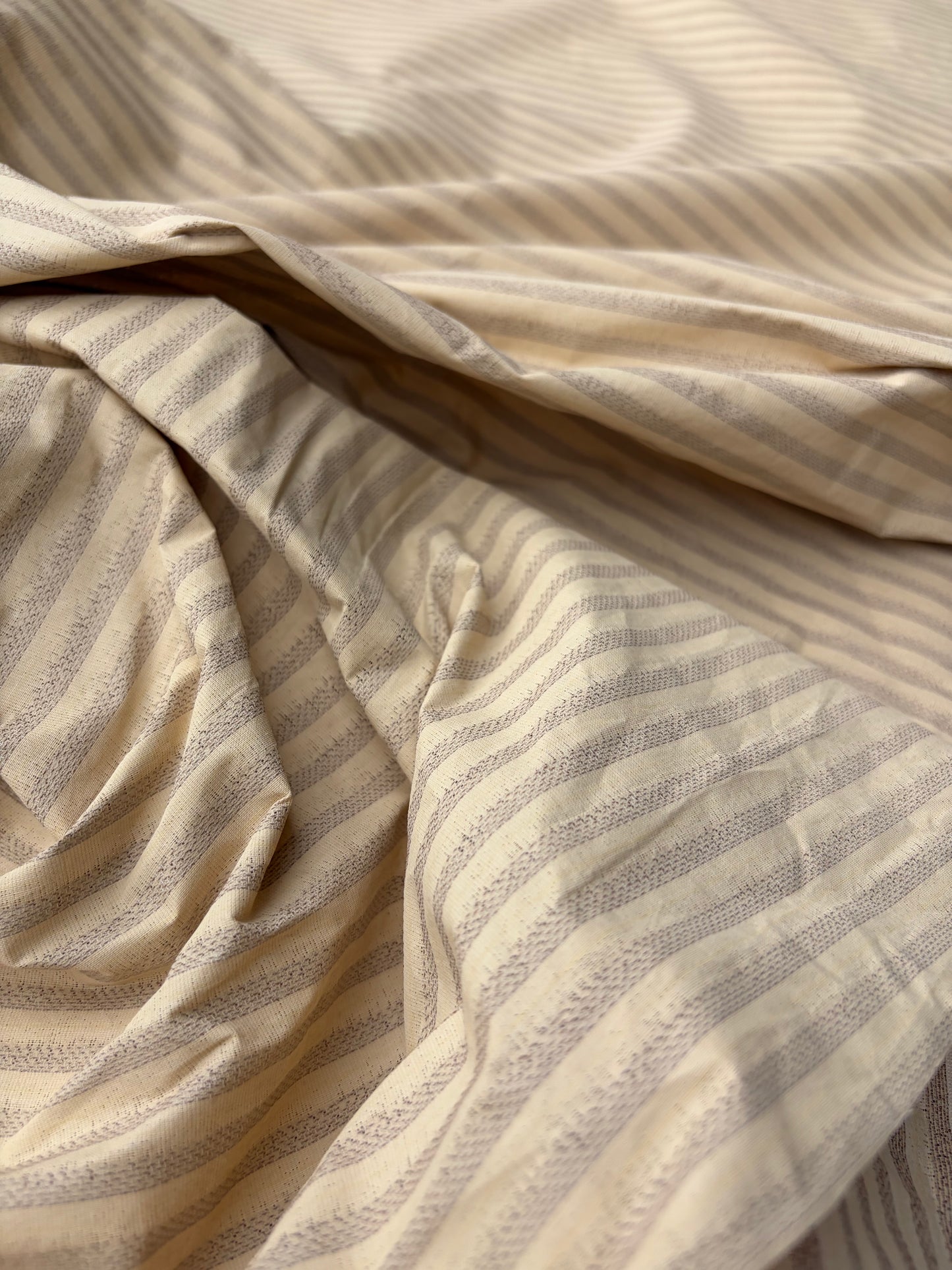 ERICA 037 colourwoven cotton voile stripes with pu coating