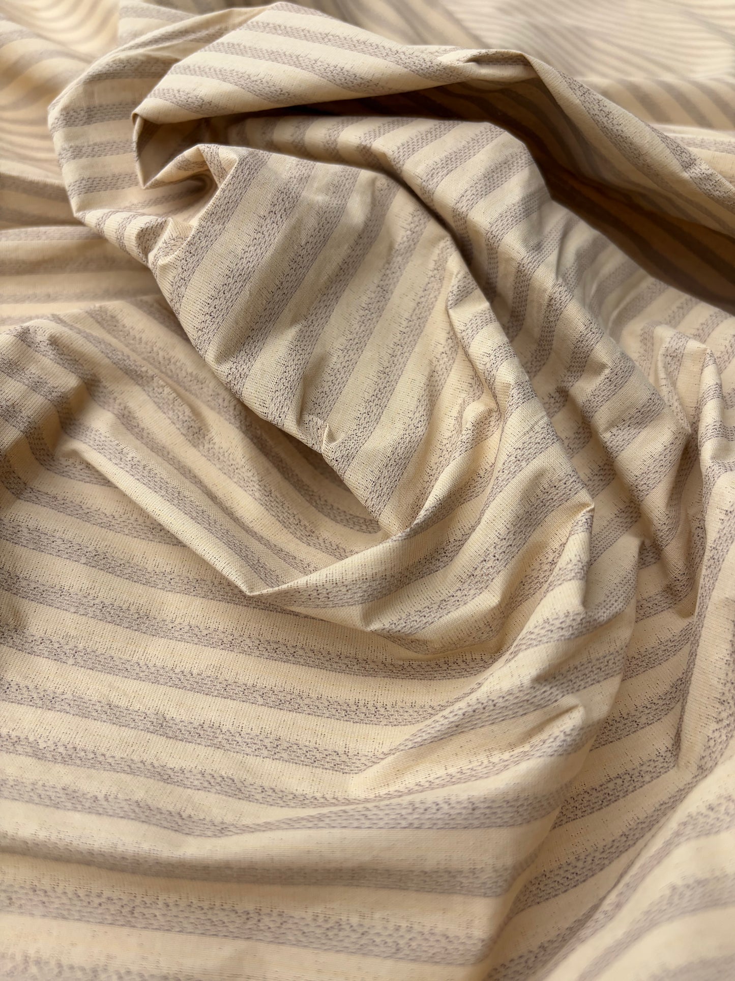 ERICA 037 colourwoven cotton voile stripes with pu coating