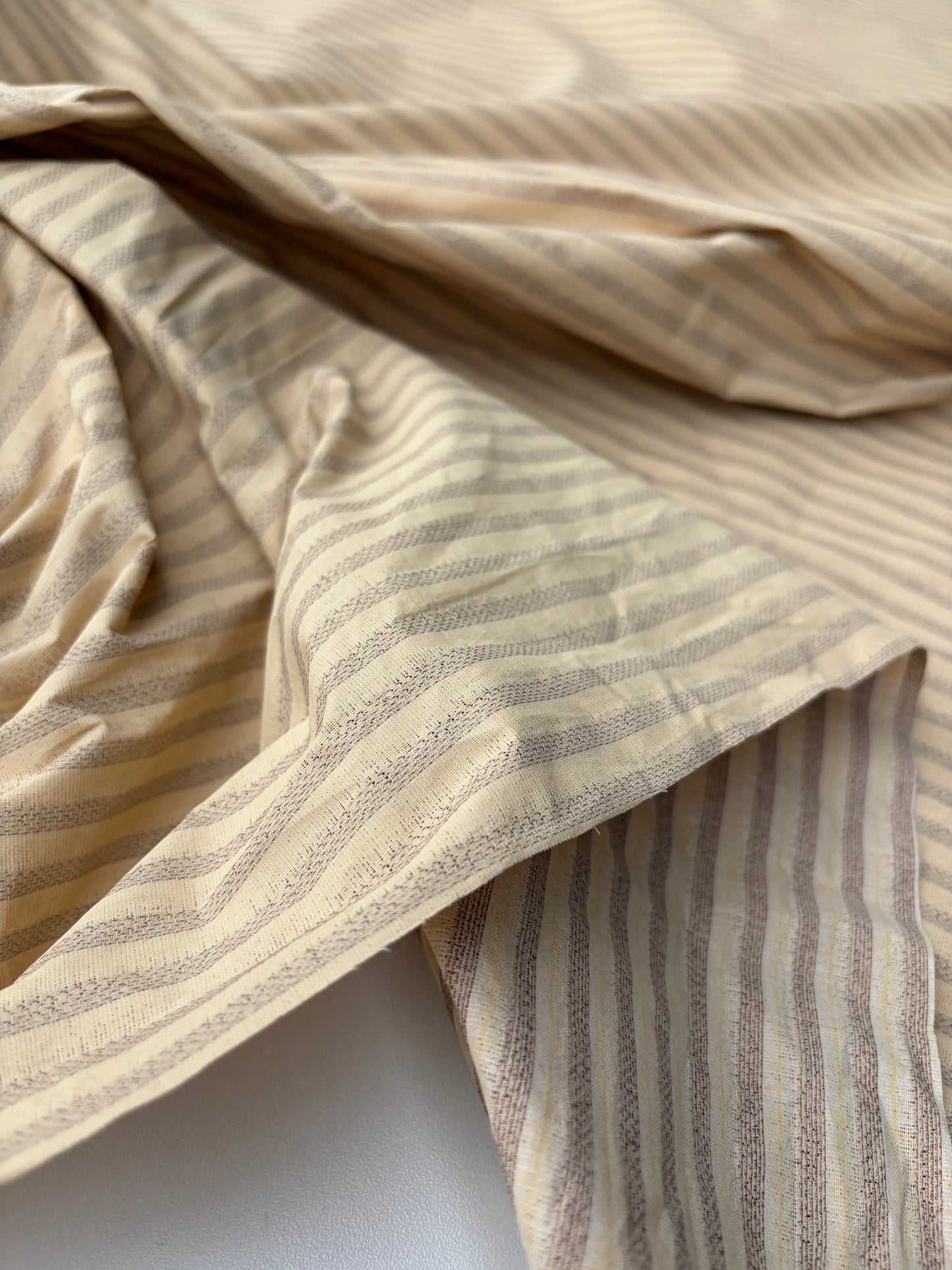 ERICA 037 colourwoven cotton voile stripes with pu coating
