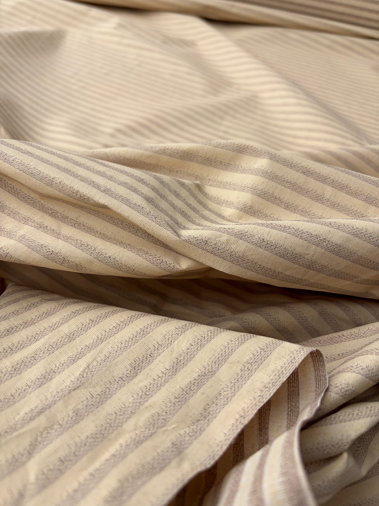 ERICA 037 colourwoven cotton voile stripes with pu coating