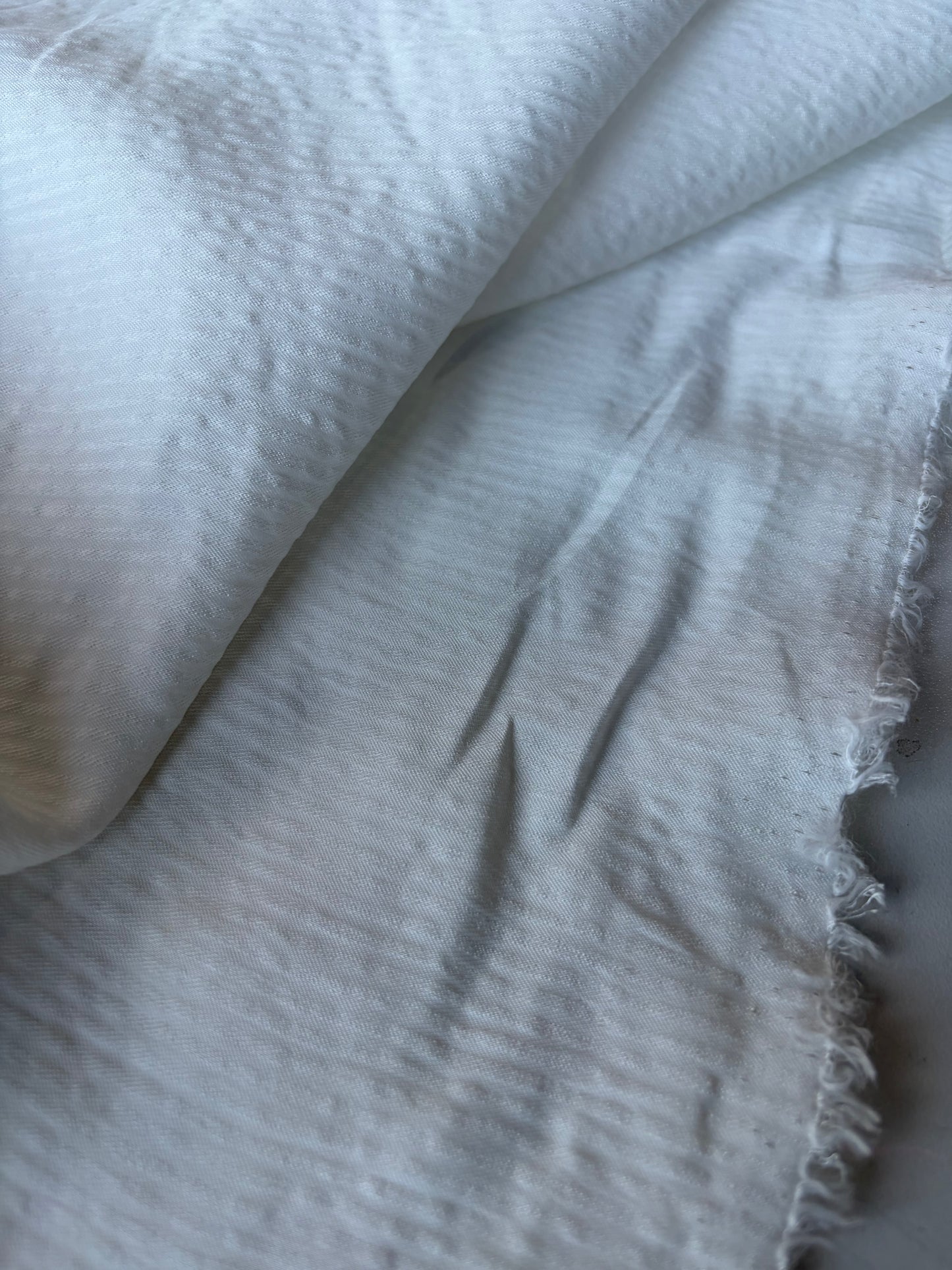 MIA 007 white viscose voile stripes