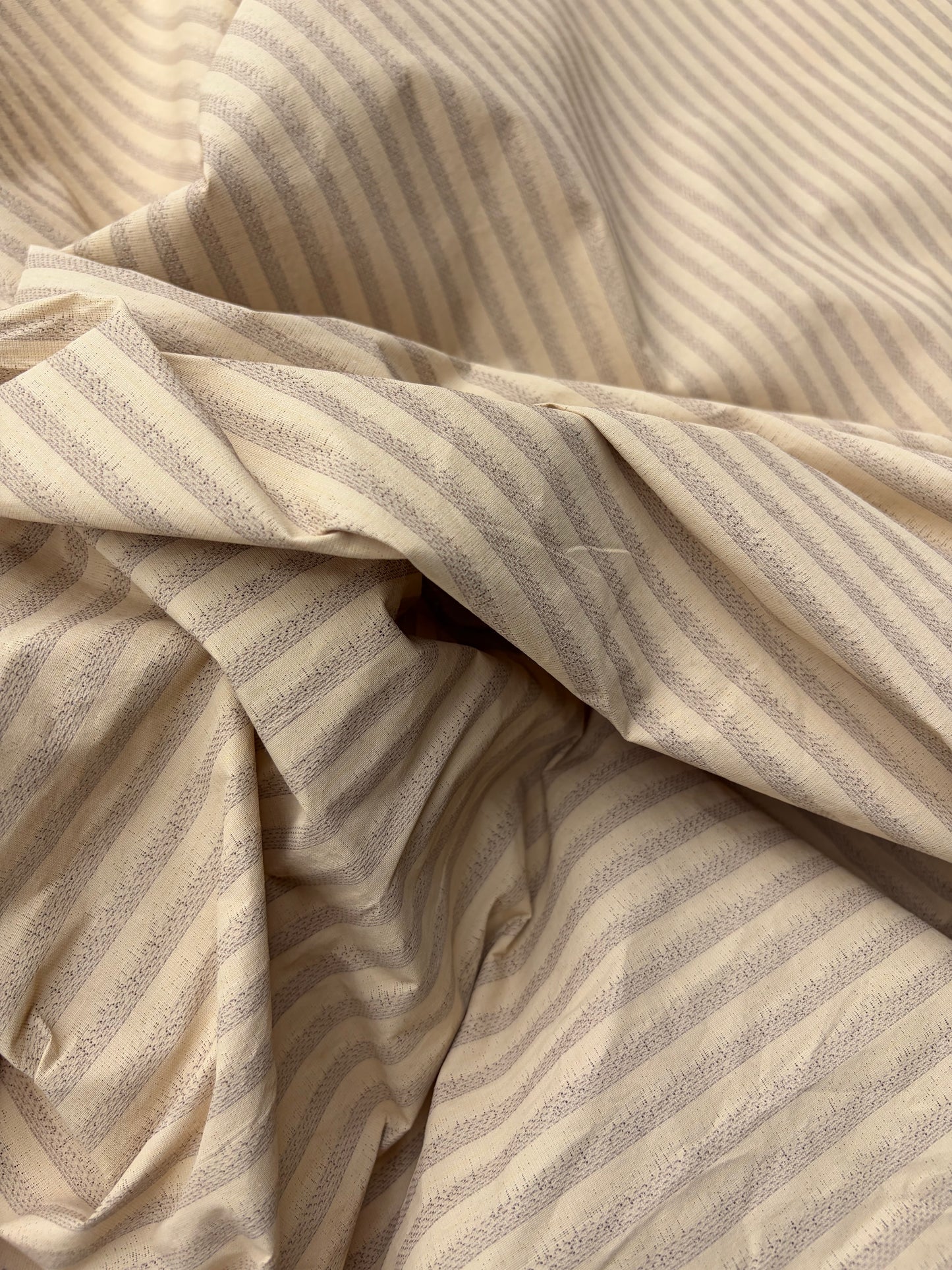 ERICA 037 colourwoven cotton voile stripes with pu coating