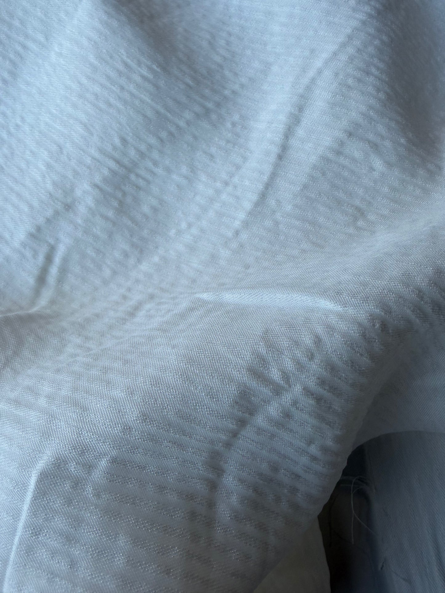 MIA 007 white viscose voile stripes