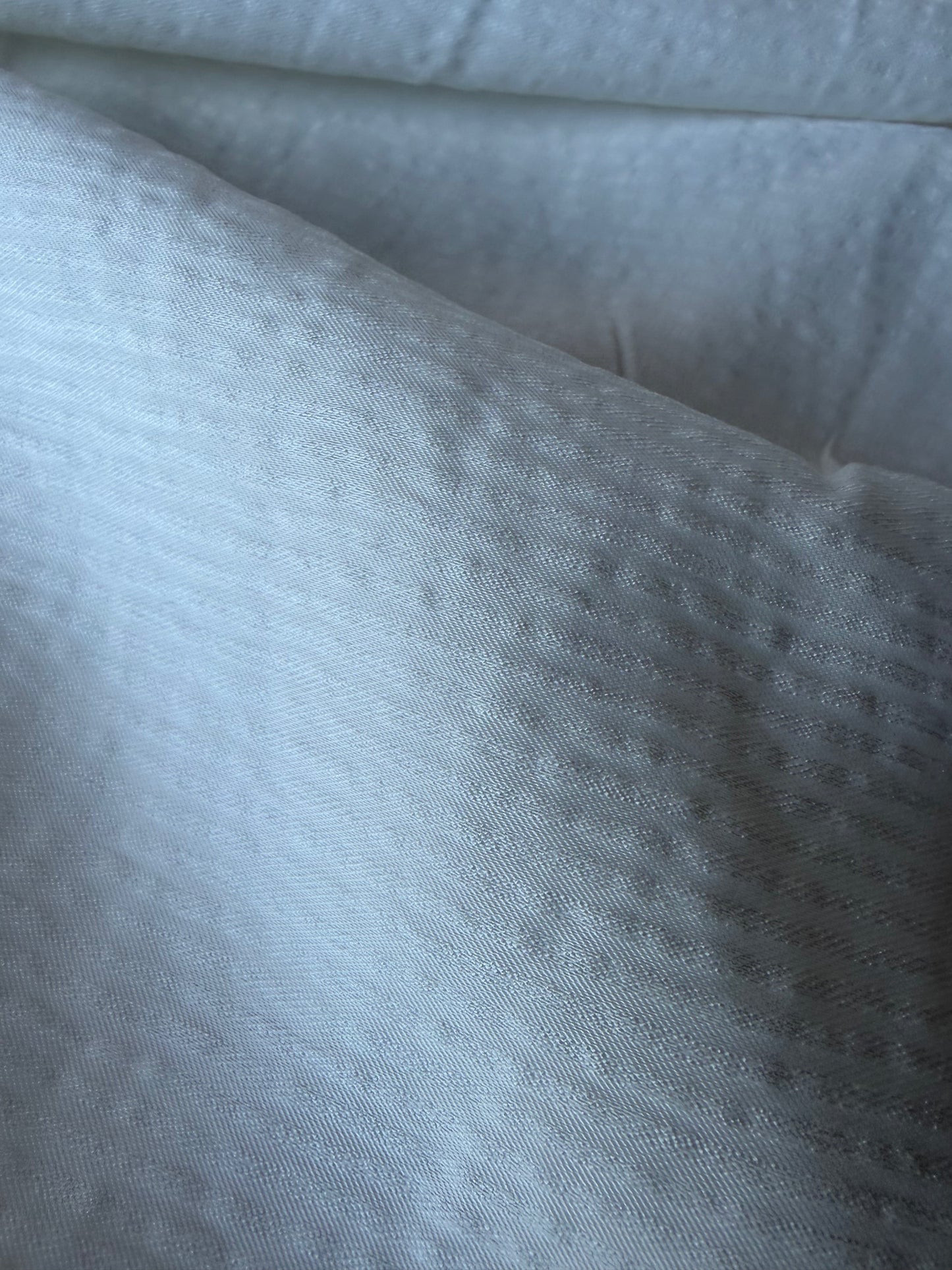 MIA 007 white viscose voile stripes