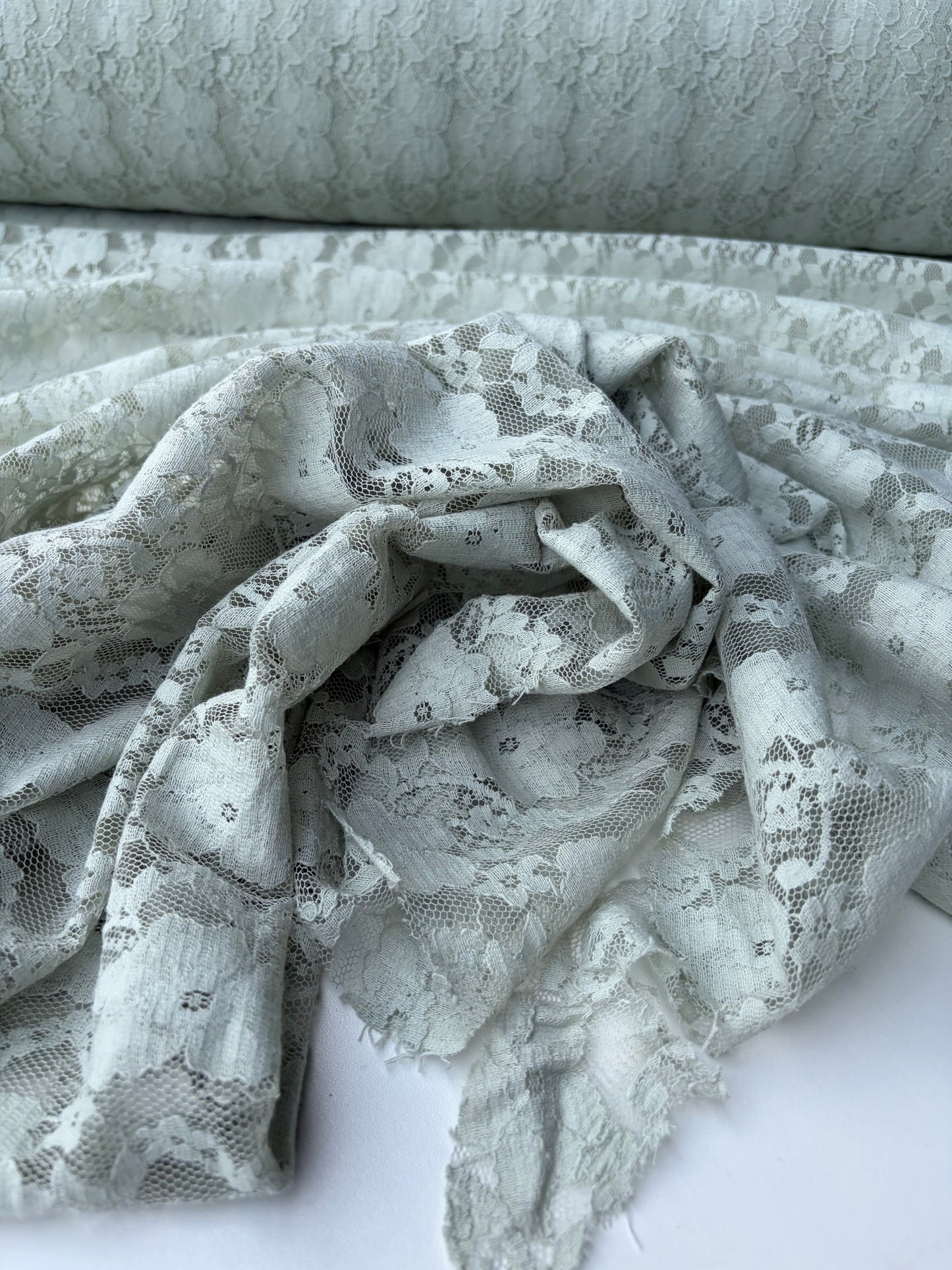 ERICA 039 cotton lace light sage green