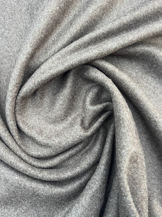 GINA 002 heavy boiled wool brown