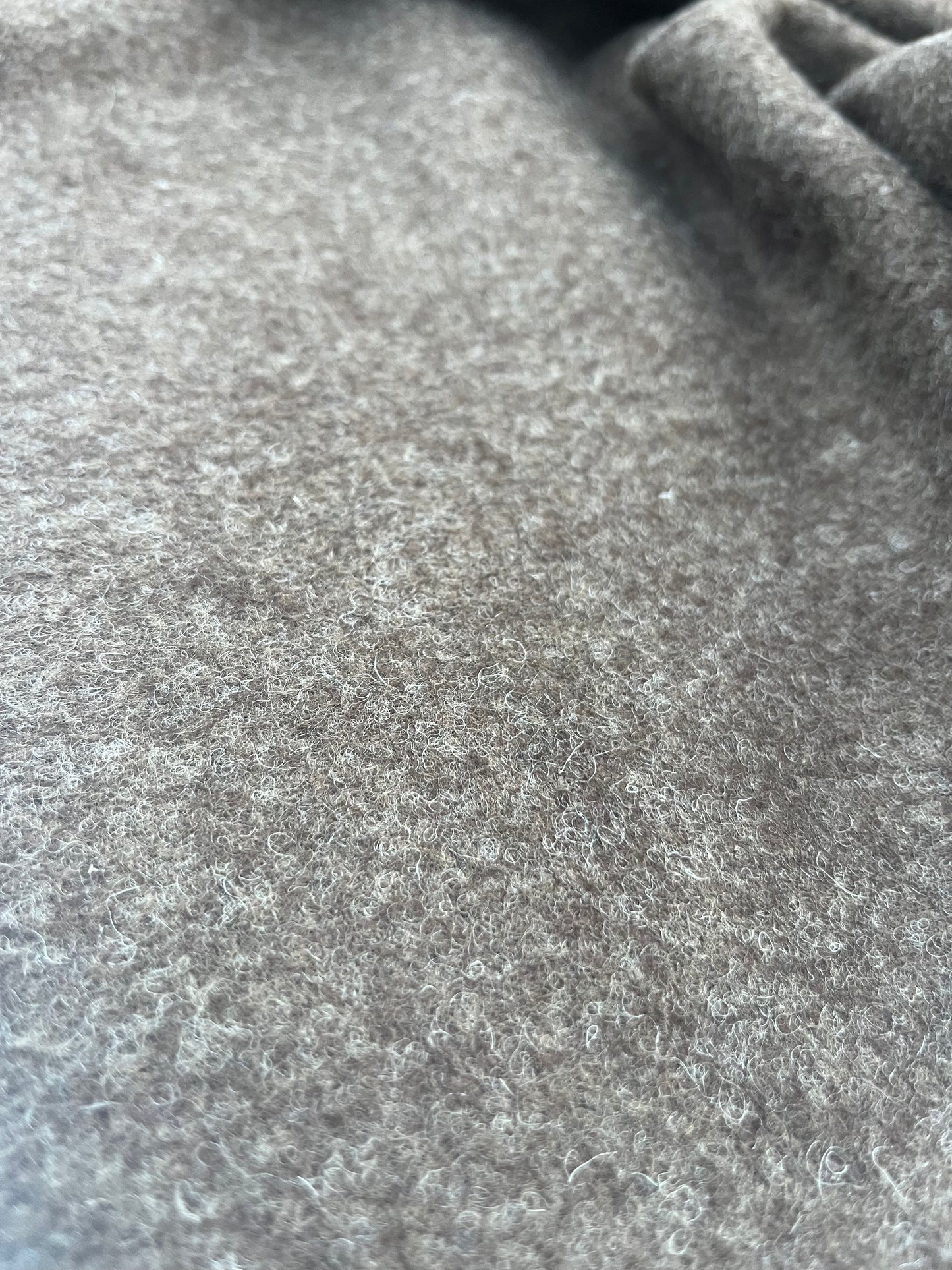GINA 002 heavy boiled wool brown