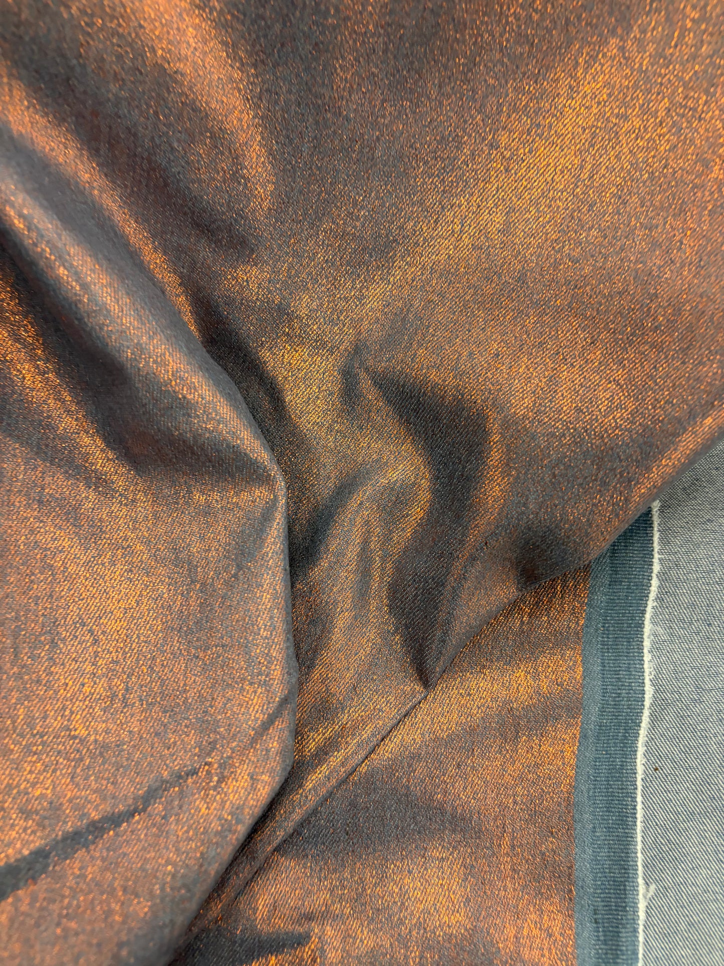 EDDY 006 copper coated stretch denim