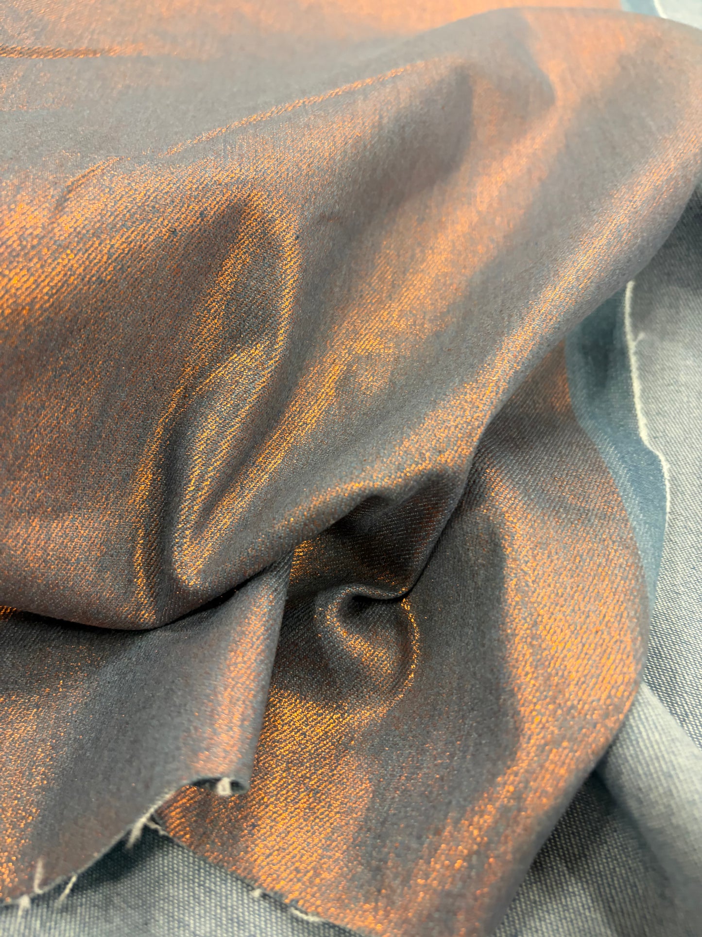 EDDY 006 copper coated stretch denim