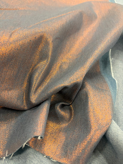 EDDY 006 copper coated stretch denim