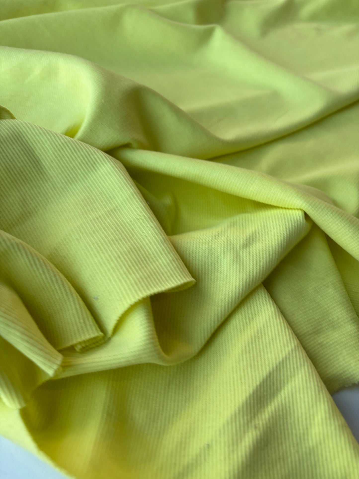 MIA 013 yellow heavy jersey rib carbon washed