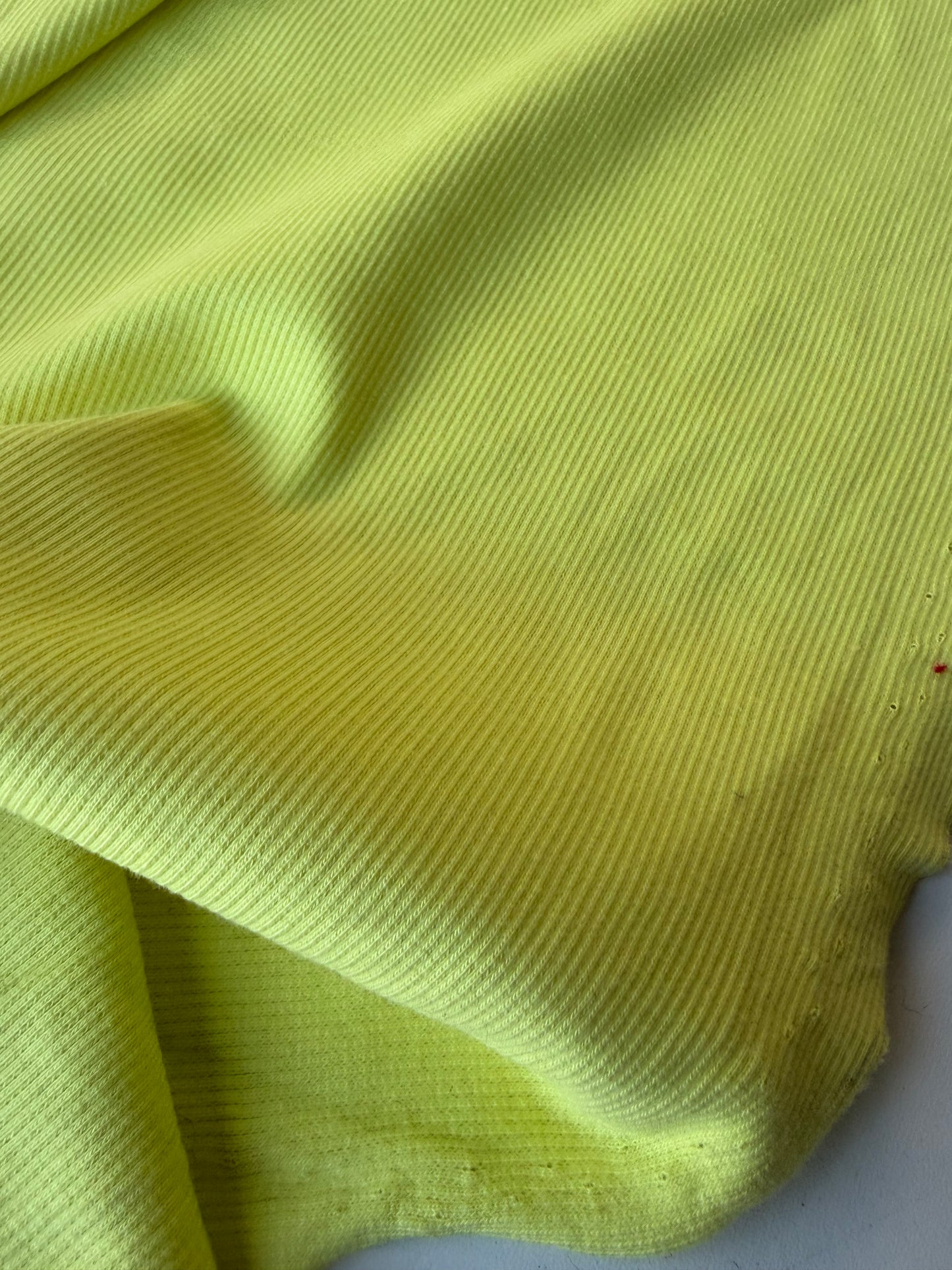 MIA 013 yellow heavy jersey rib carbon washed