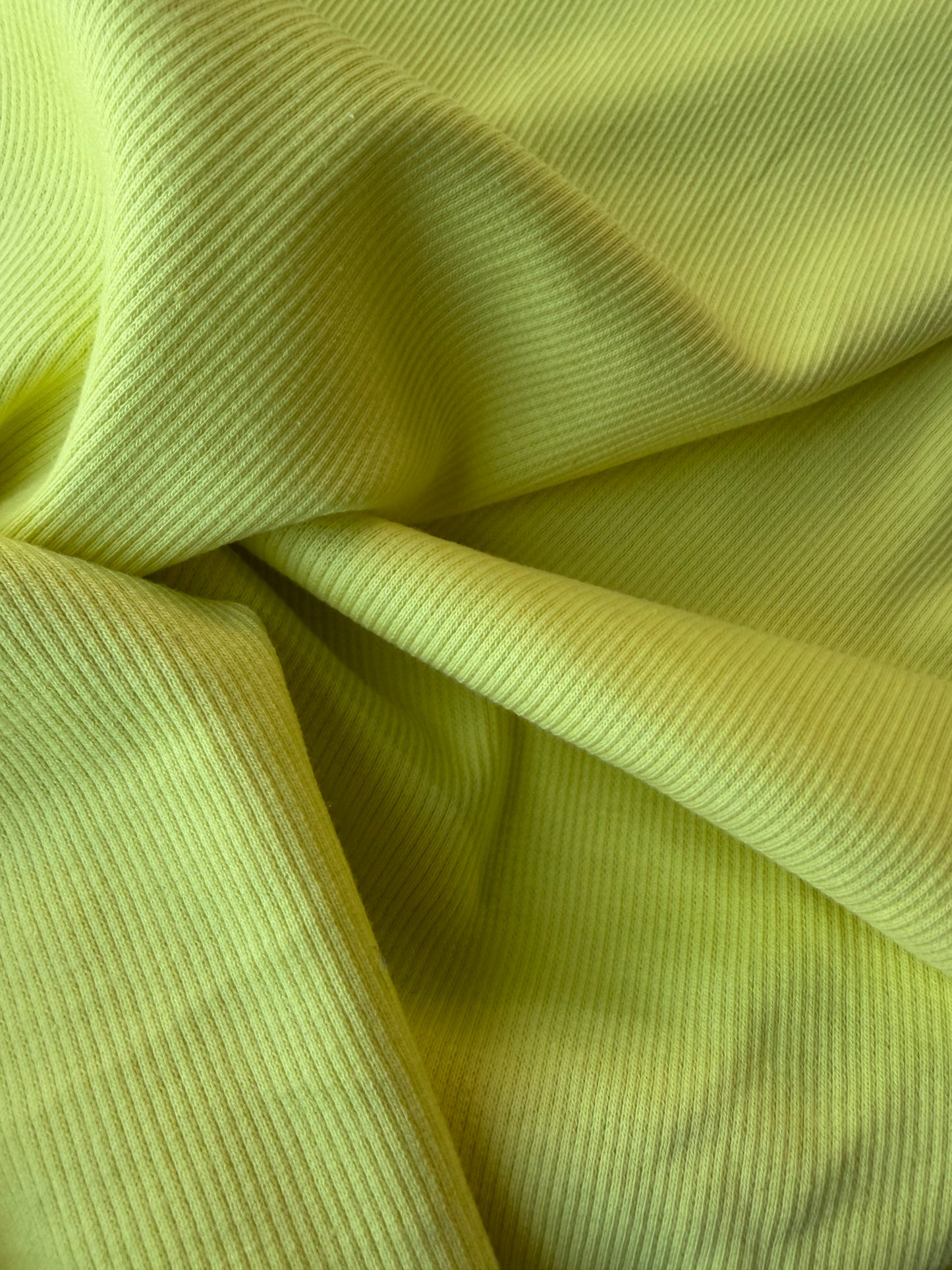 MIA 013 yellow heavy jersey rib carbon washed