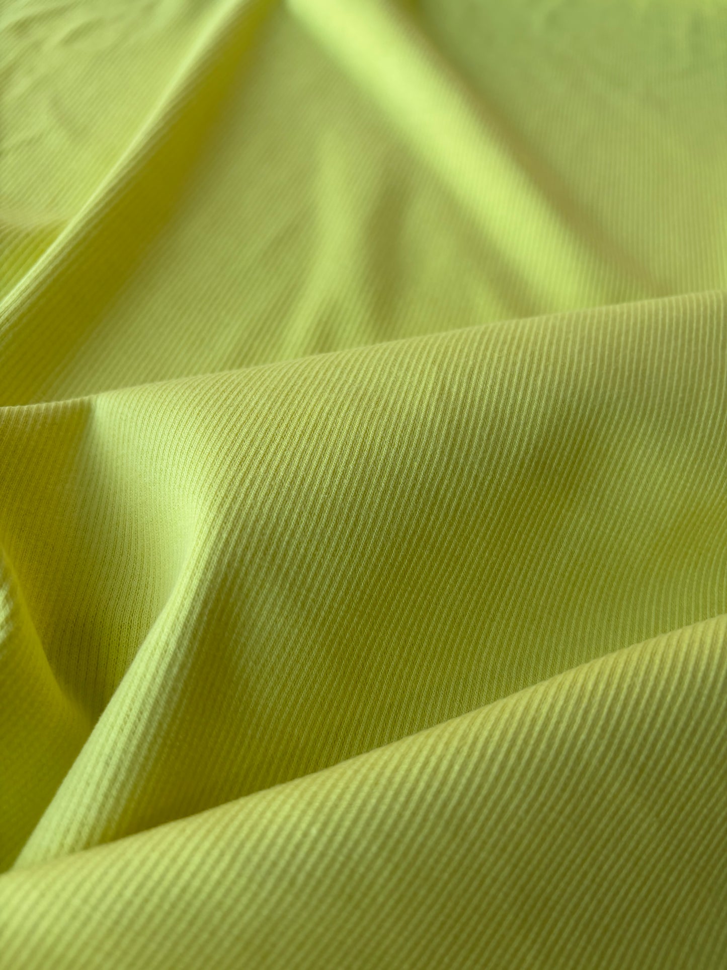 MIA 013 yellow heavy jersey rib carbon washed
