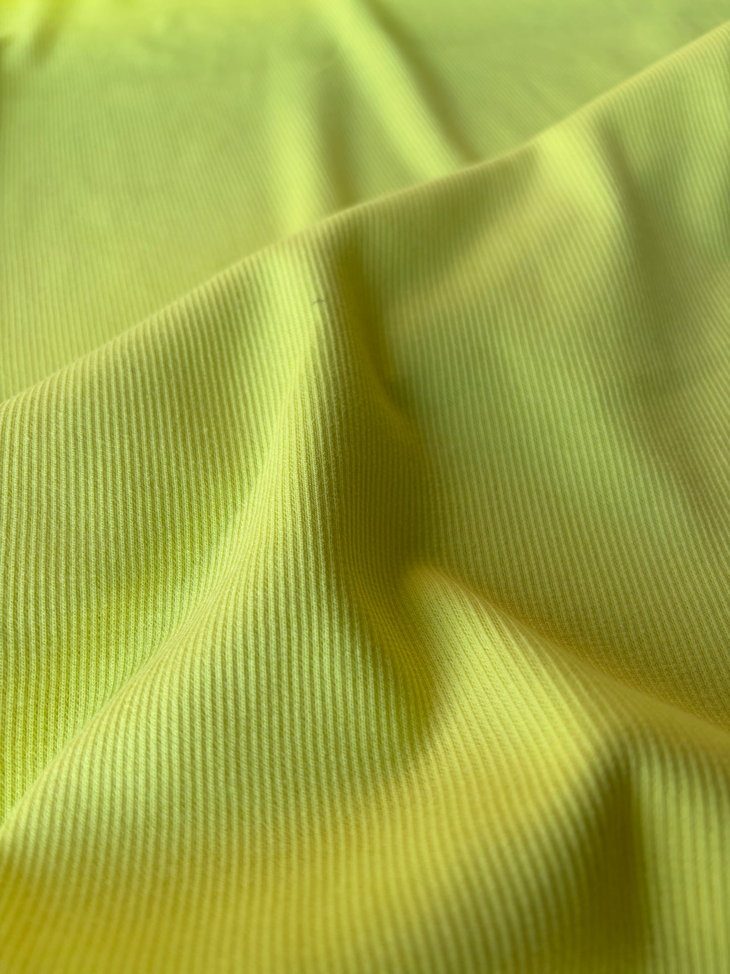 MIA 013 yellow heavy jersey rib carbon washed