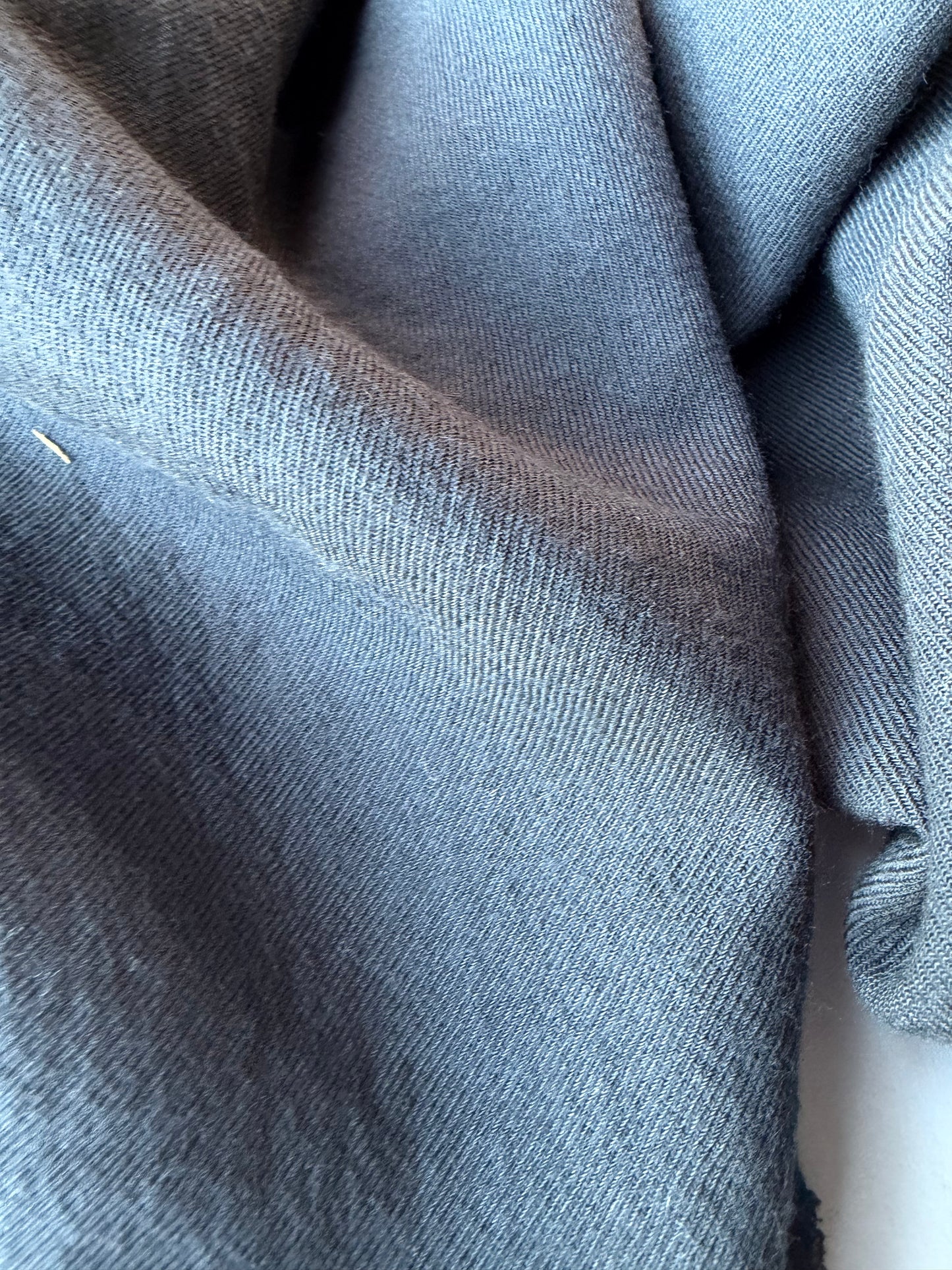 MIA 014 dark grey washed cotton/wool suiting fabric