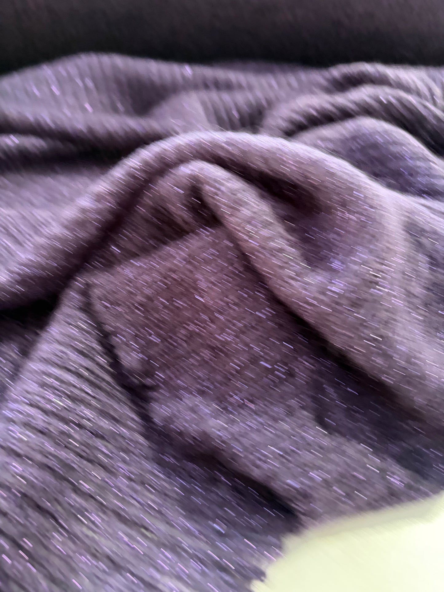 ERICA 045 fantasy knit with mohair and lurex plum