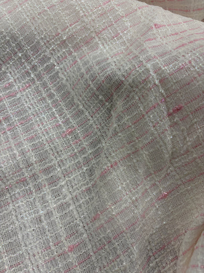 EDDY 011 shiny tweed white/pink