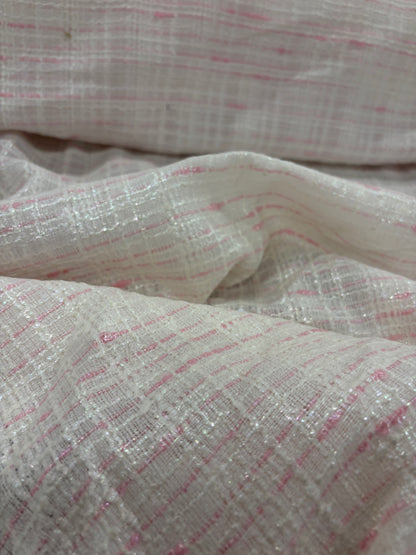 EDDY 011 shiny tweed white/pink