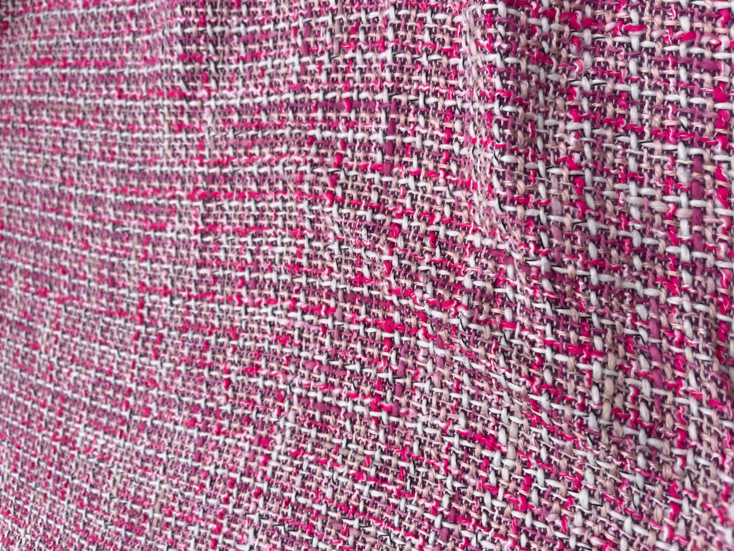 GINA 010 wool tweed Chanel style pink