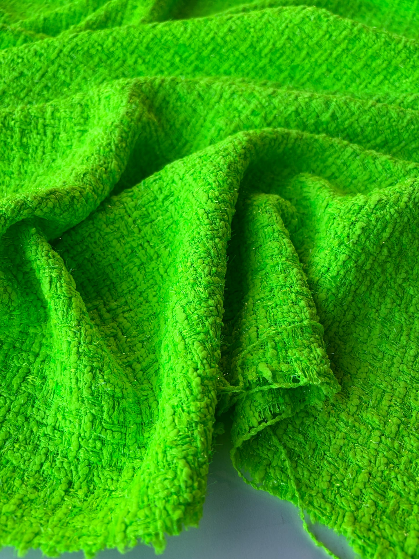 MIA 018 GUCCI fluo green cotton Chanel style tweed