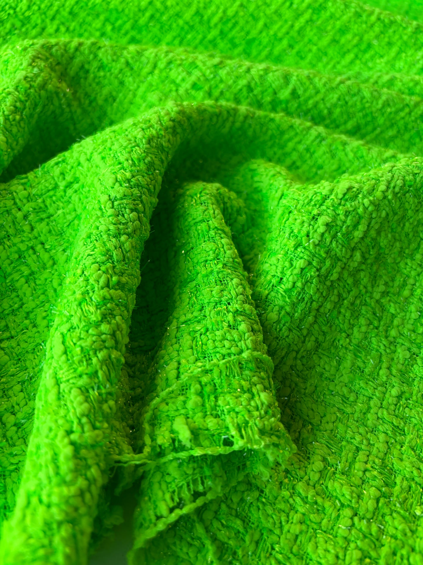 MIA 018 GUCCI fluo green cotton Chanel style tweed