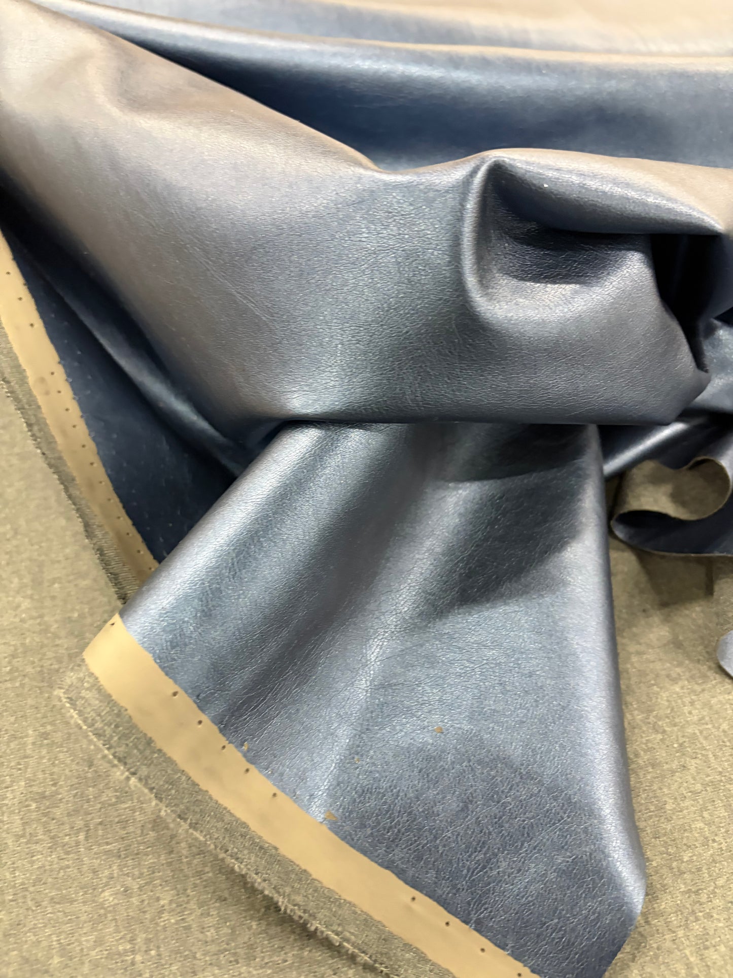 EDDY 013 steel blue eco leather