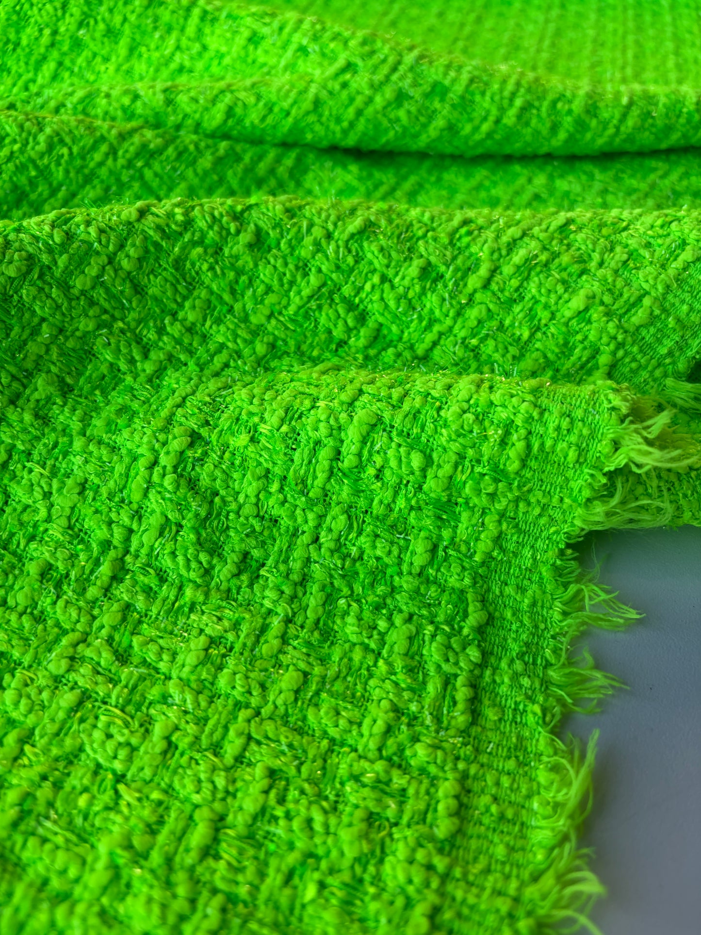 MIA 018 GUCCI fluo green cotton Chanel style tweed