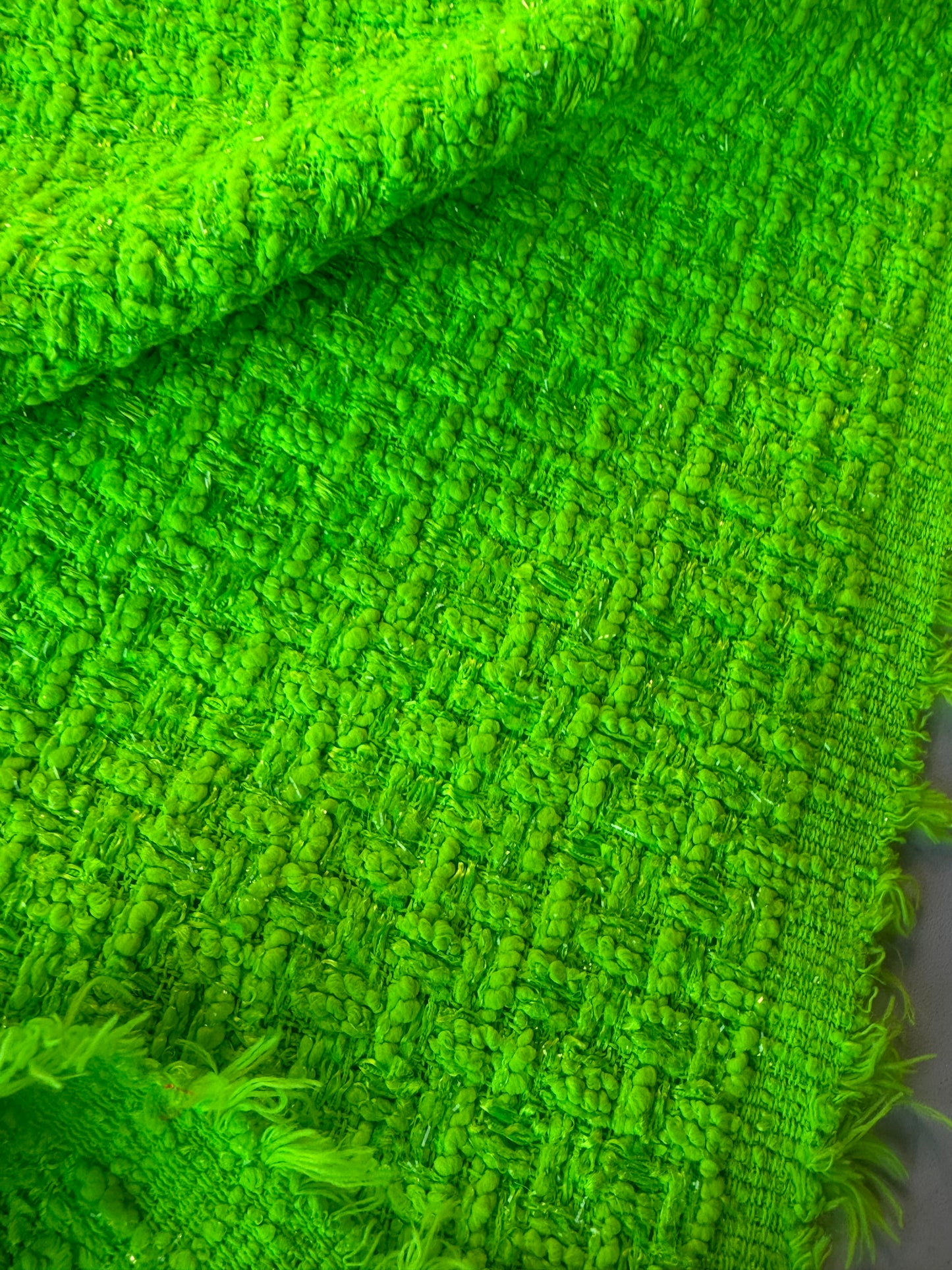 MIA 018 GUCCI fluo green cotton Chanel style tweed