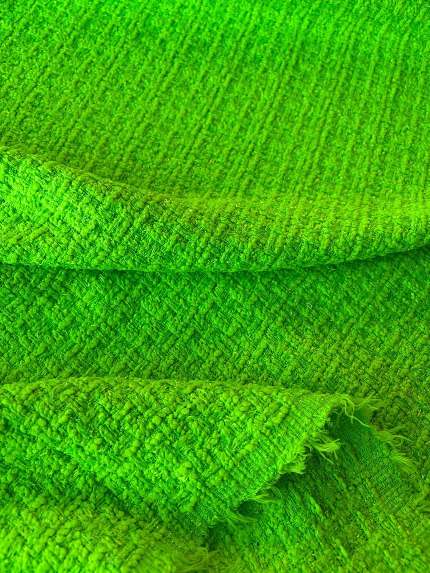 MIA 018 GUCCI fluo green cotton Chanel style tweed