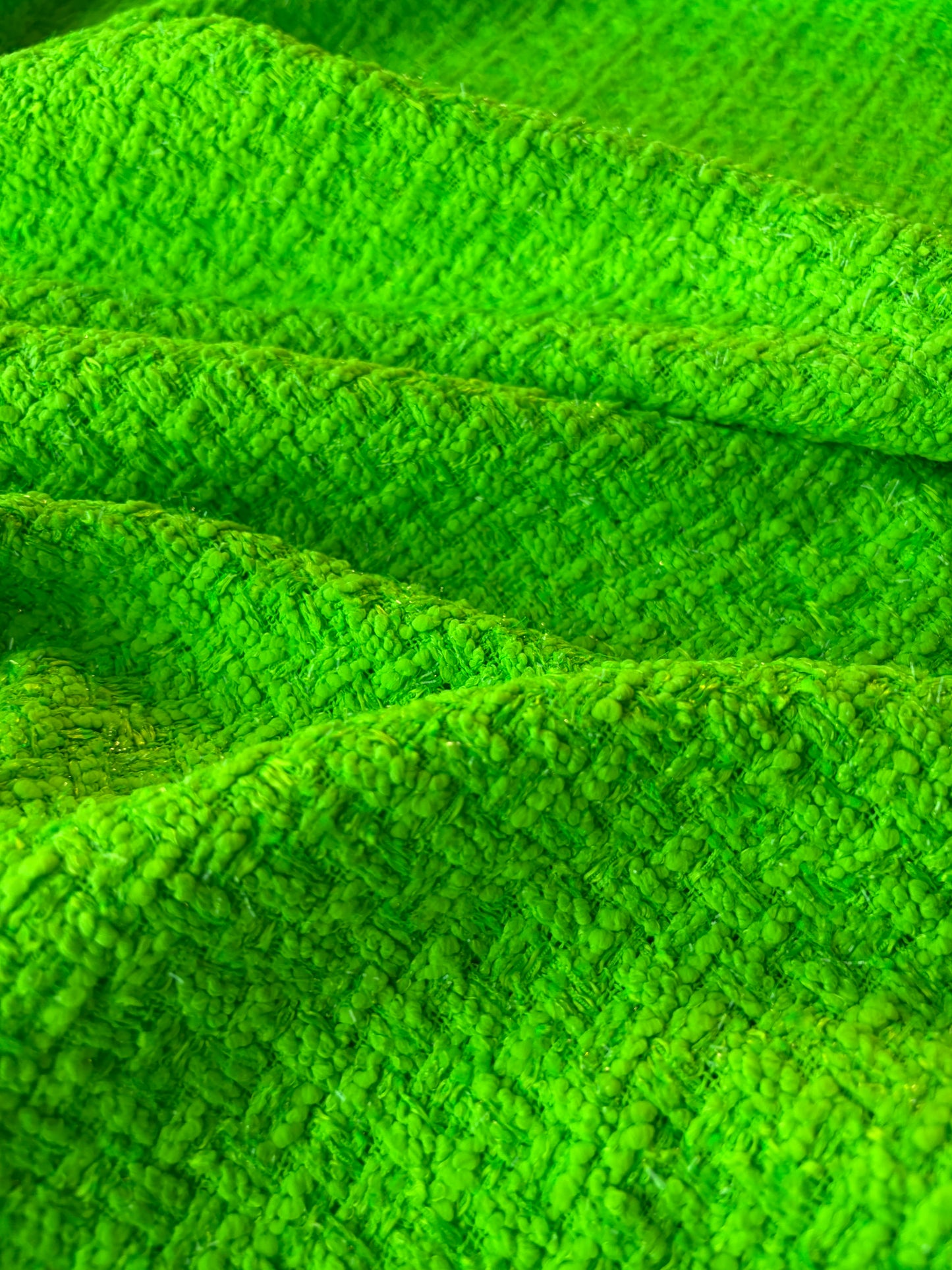MIA 018 GUCCI fluo green cotton Chanel style tweed