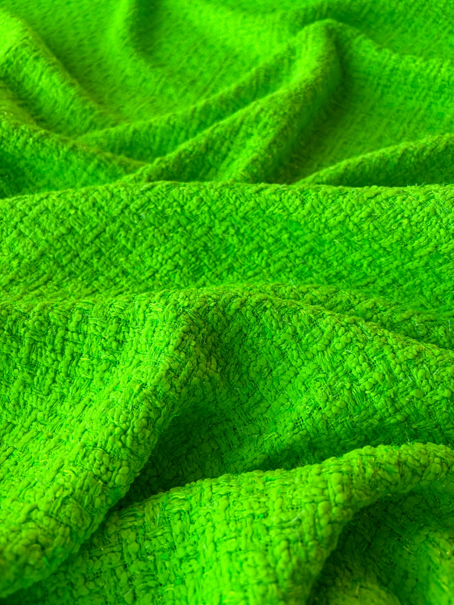 MIA 018 GUCCI fluo green cotton Chanel style tweed