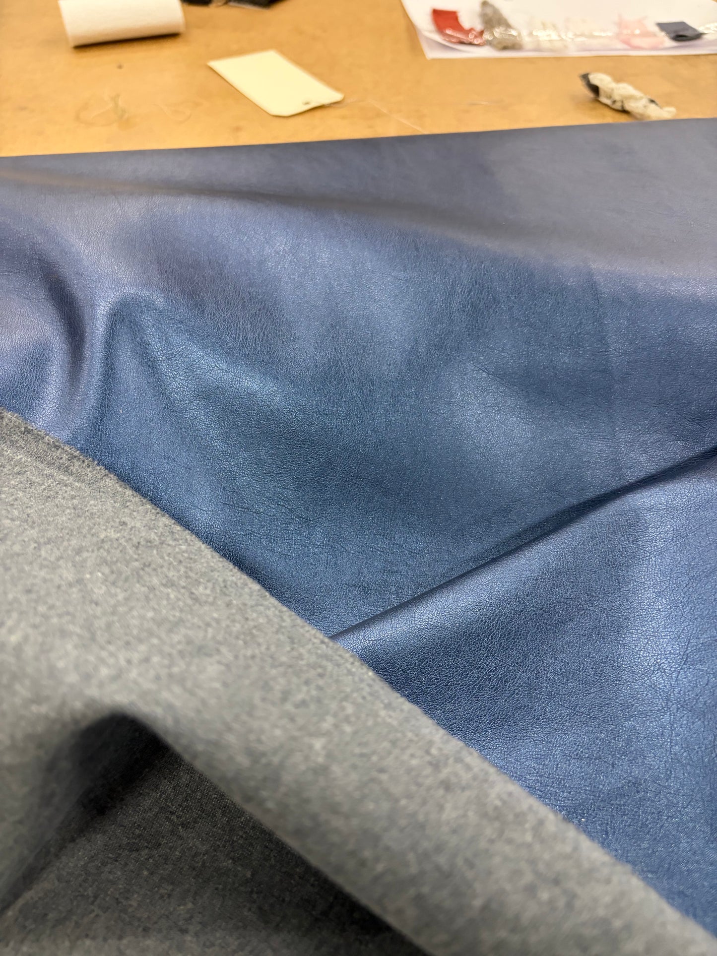 EDDY 013 steel blue eco leather