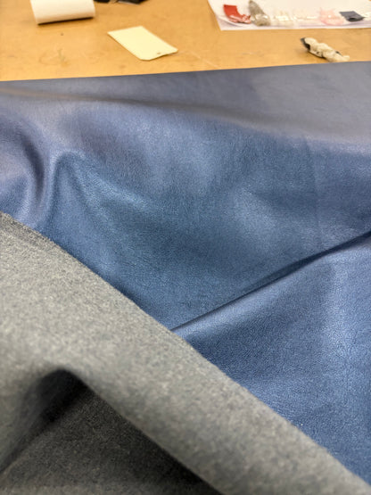 EDDY 013 steel blue eco leather