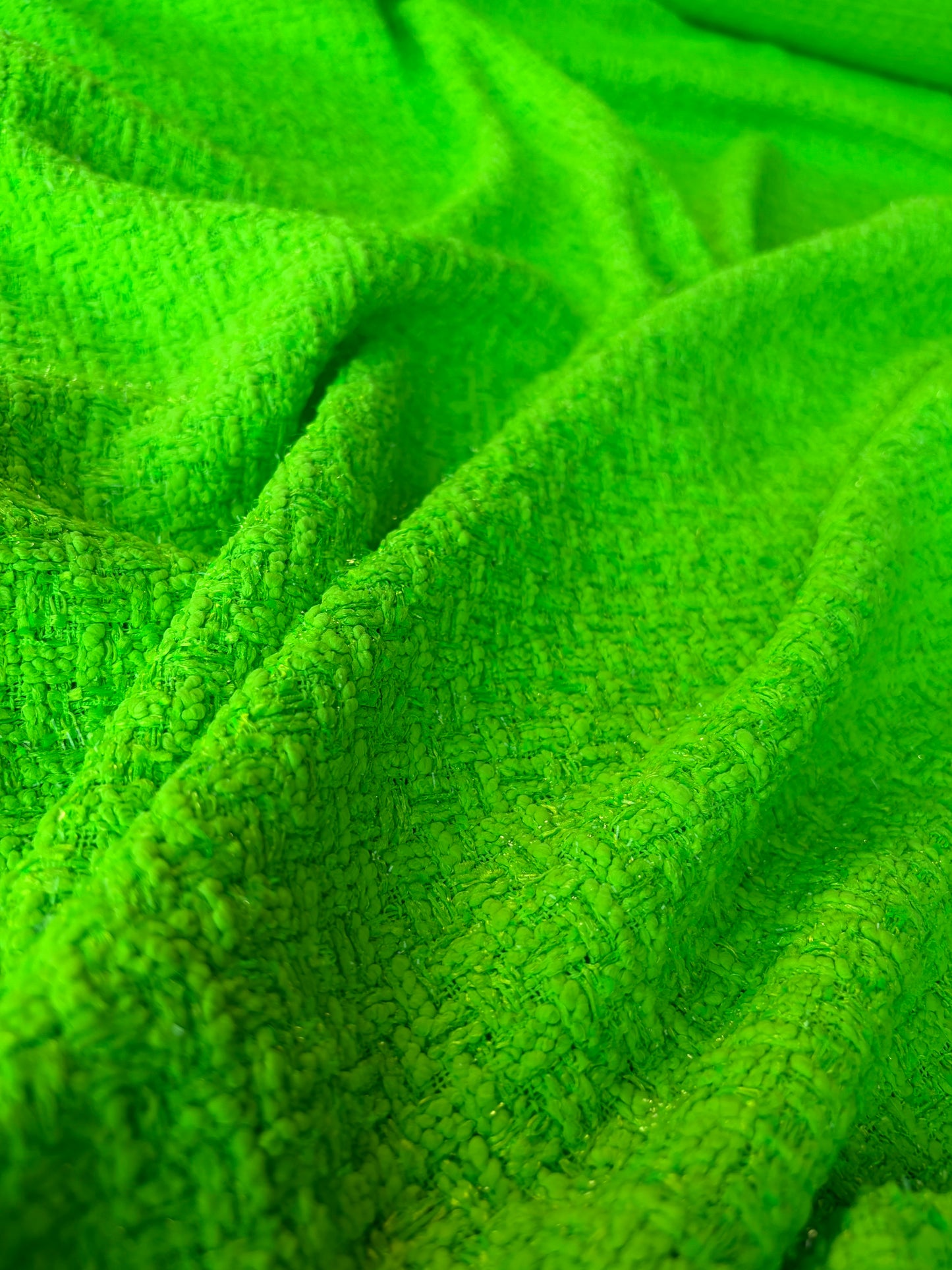 MIA 018 GUCCI fluo green cotton Chanel style tweed
