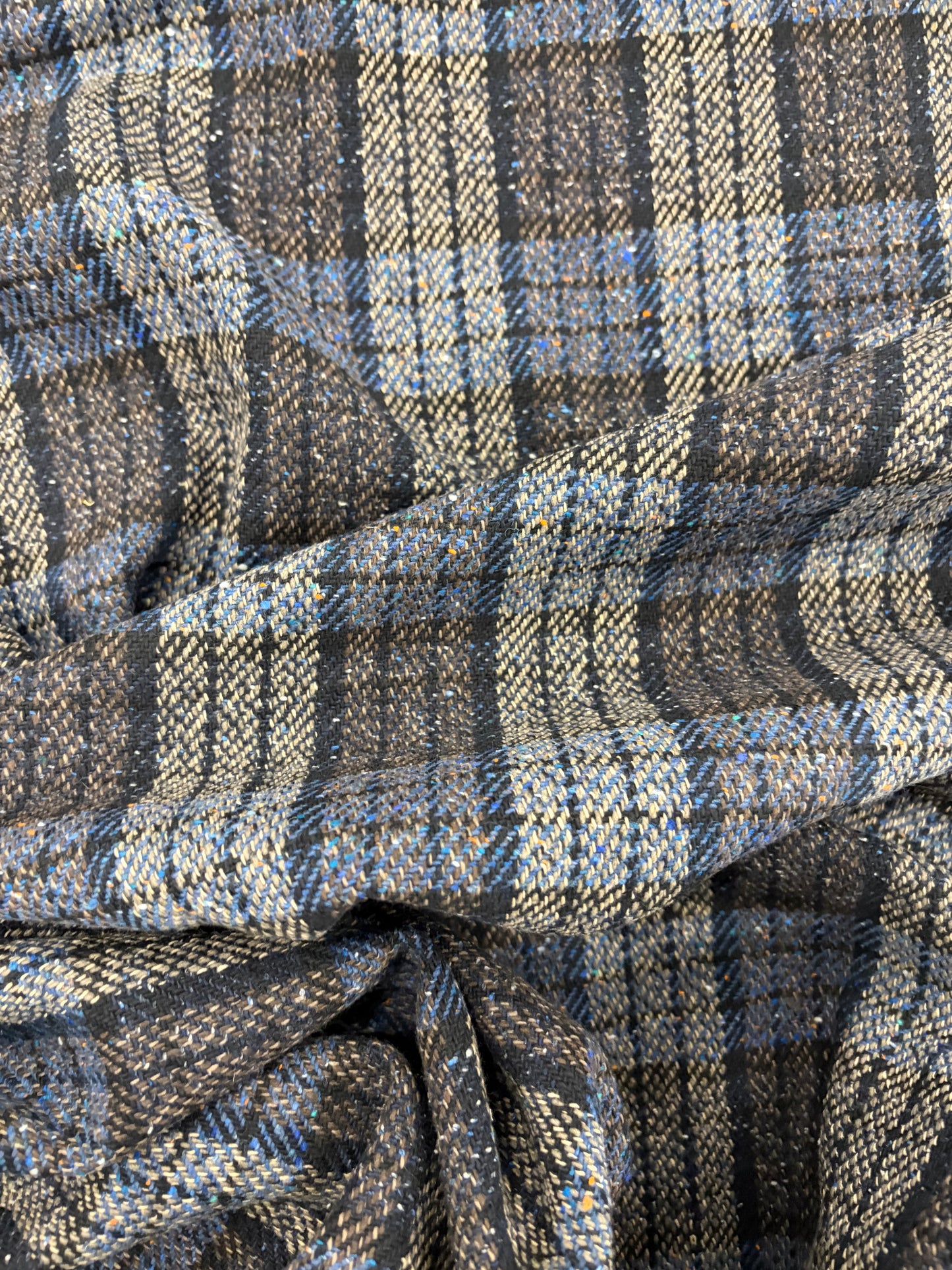 EDDY 014 checkered shetland wool tweed