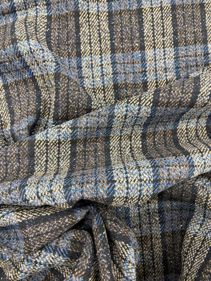 EDDY 014 checkered shetland wool tweed