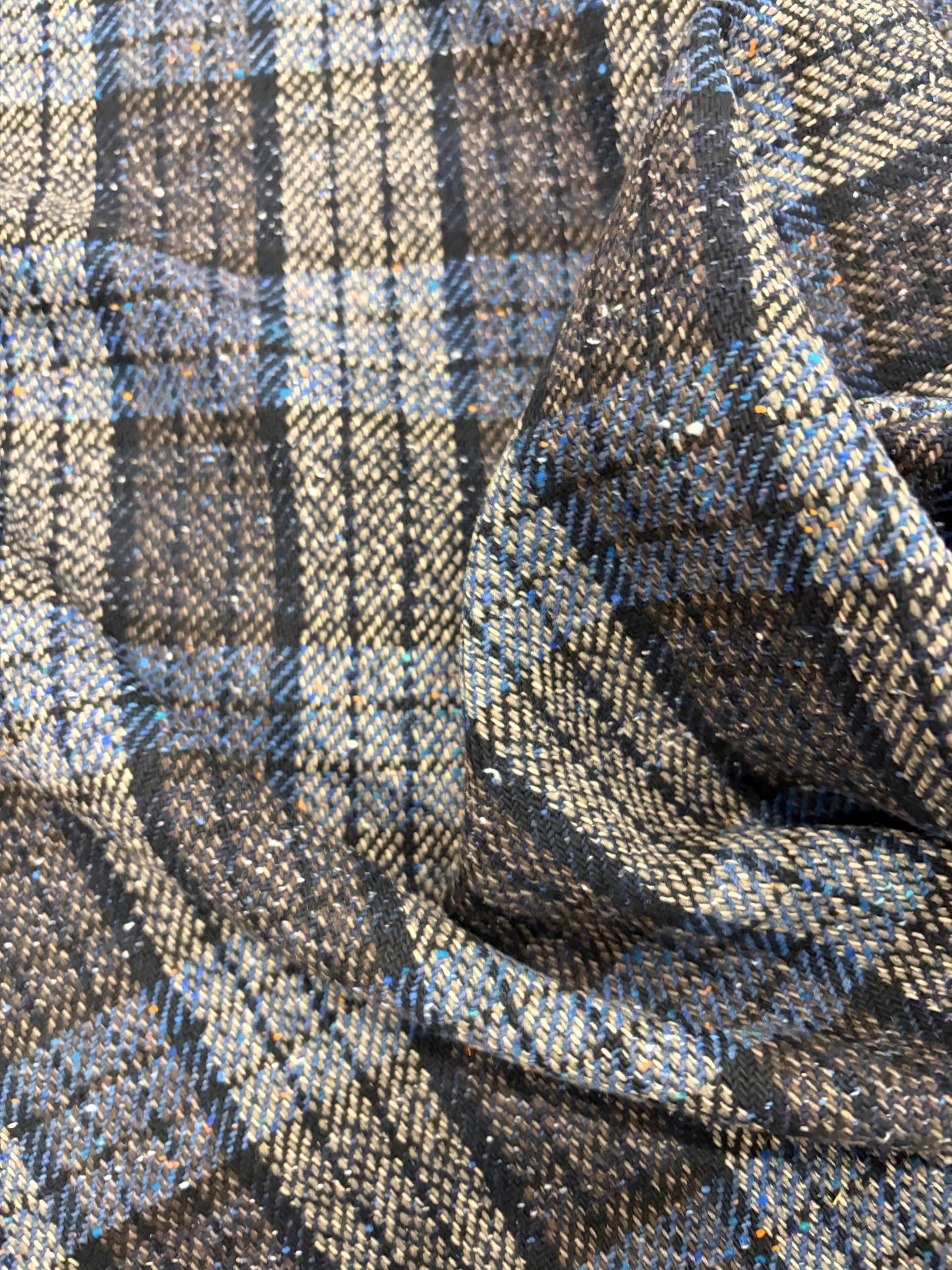 EDDY 014 checkered shetland wool tweed