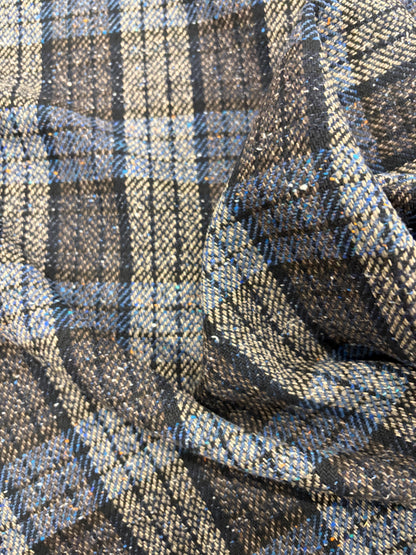 EDDY 014 checkered shetland wool tweed