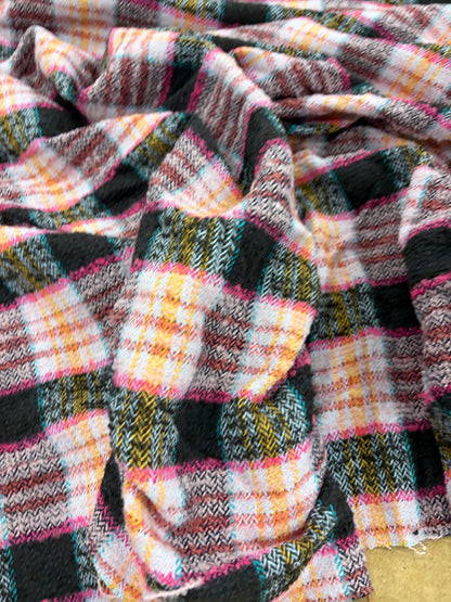 EDDY 015 checkered shetland wool tweed