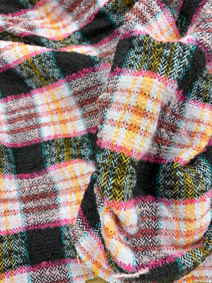 EDDY 015 checkered shetland wool tweed