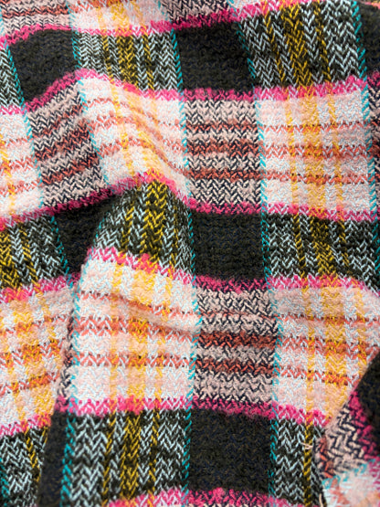 EDDY 015 checkered shetland wool tweed