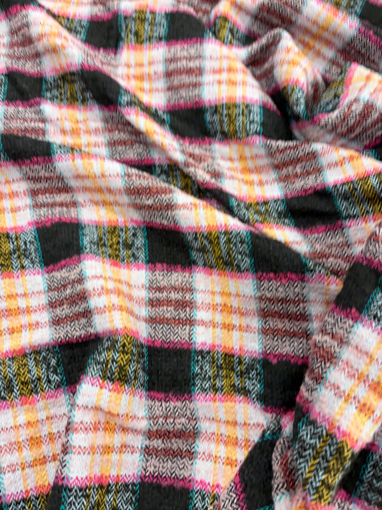 EDDY 015 checkered shetland wool tweed