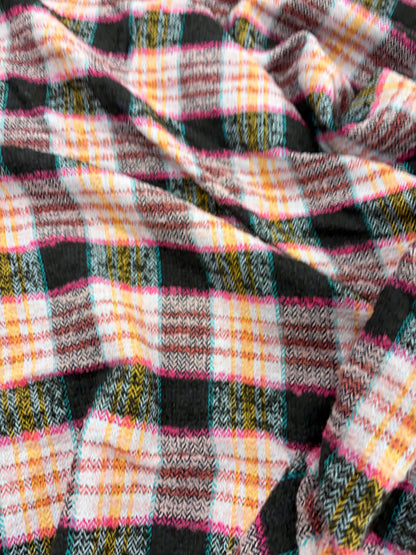 EDDY 015 checkered shetland wool tweed
