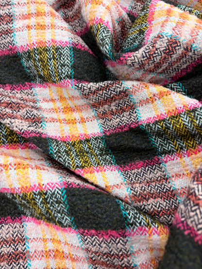 EDDY 015 checkered shetland wool tweed