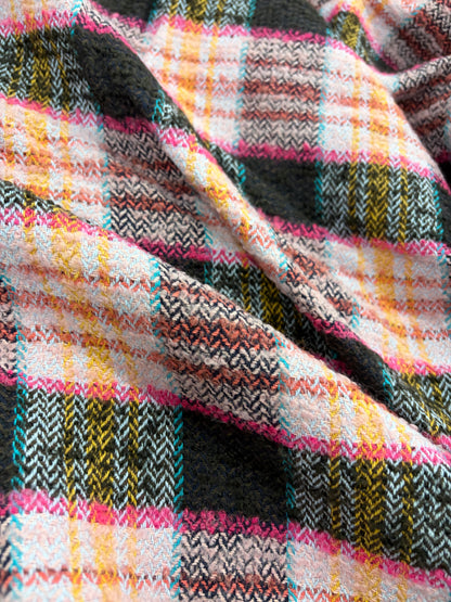 EDDY 015 checkered shetland wool tweed