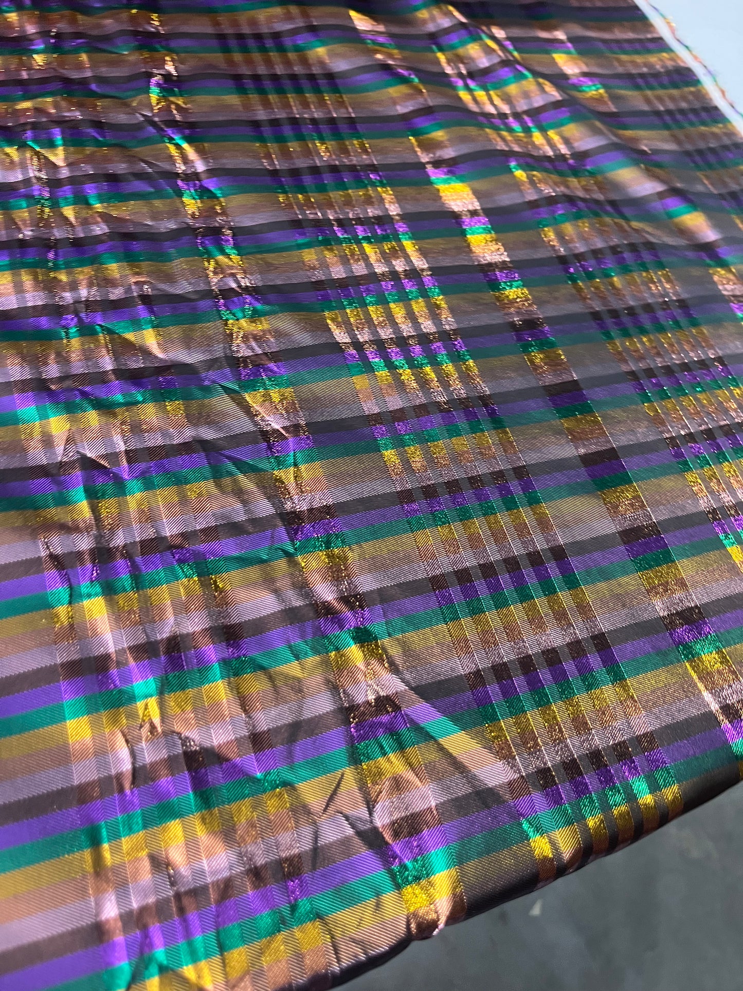 KATIA 008 shiny jacquard check with much drama!
